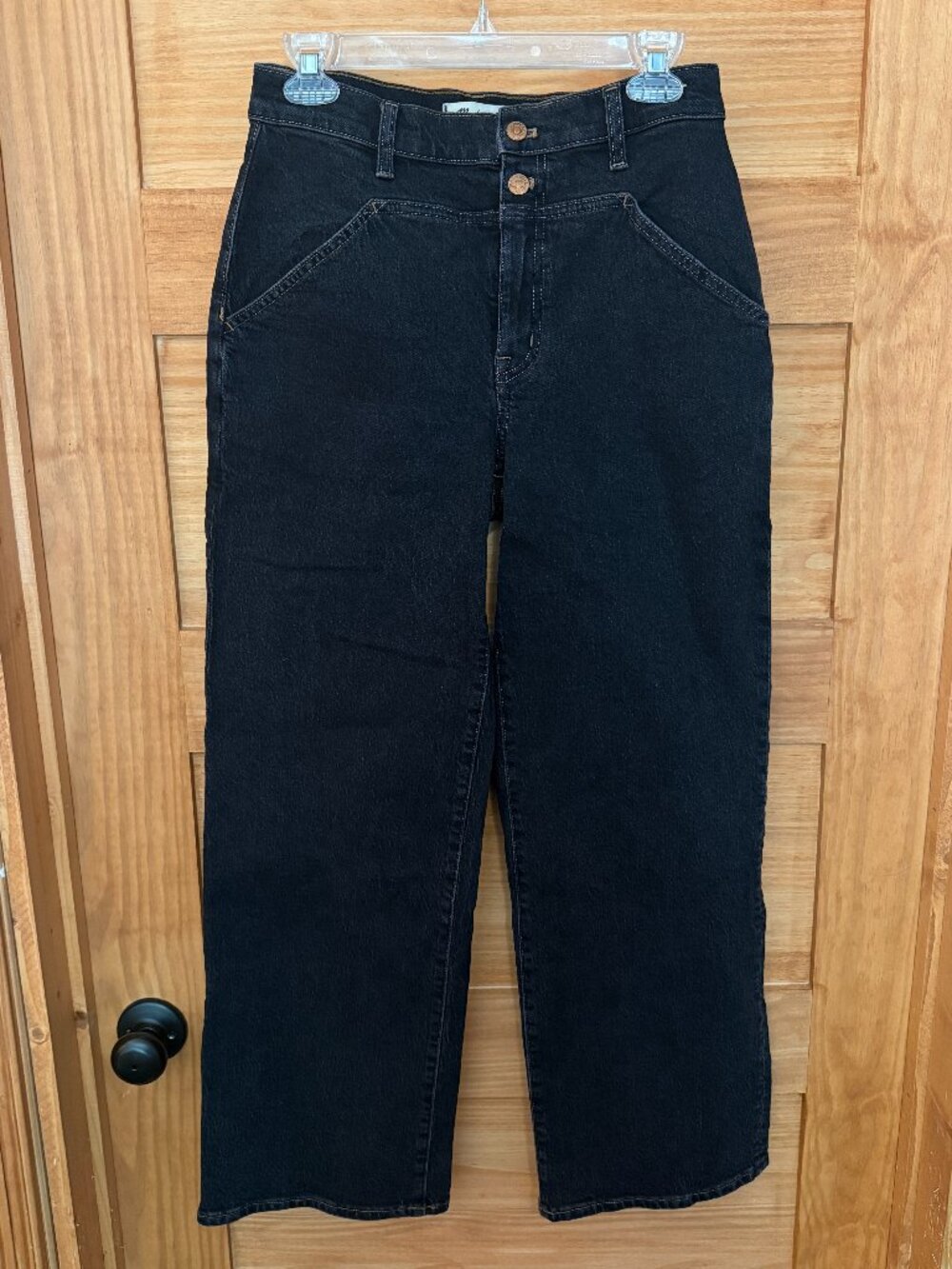 Madewell The Perfect Vintage Wide Leg Dark Wash Jeans size 28